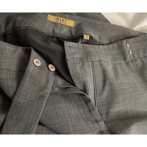 Alex Marie Gray Dress Pants | Fully Lined | Size 10 - Picture 5 of 7